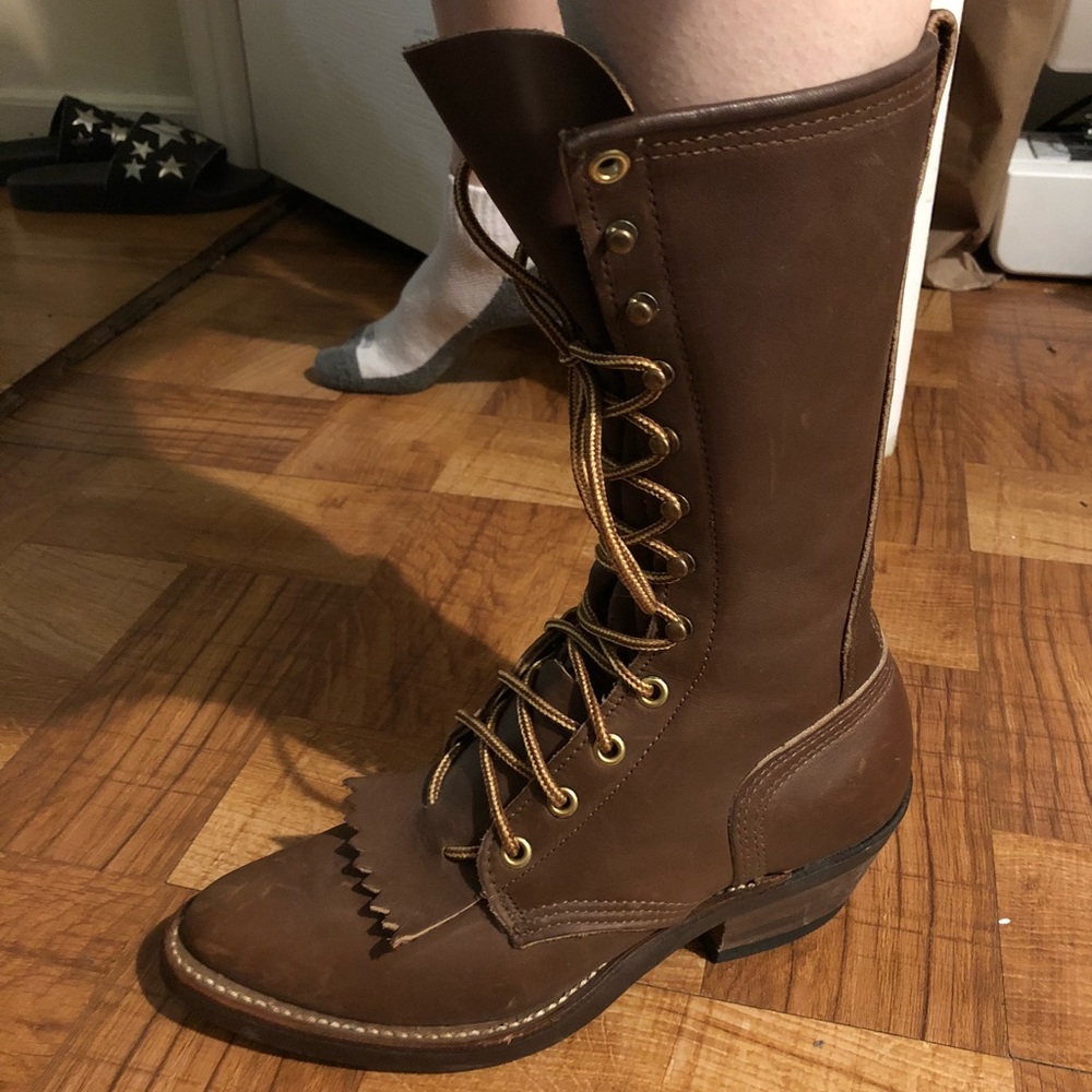 Golden Retriever Lace-Up Military Boots